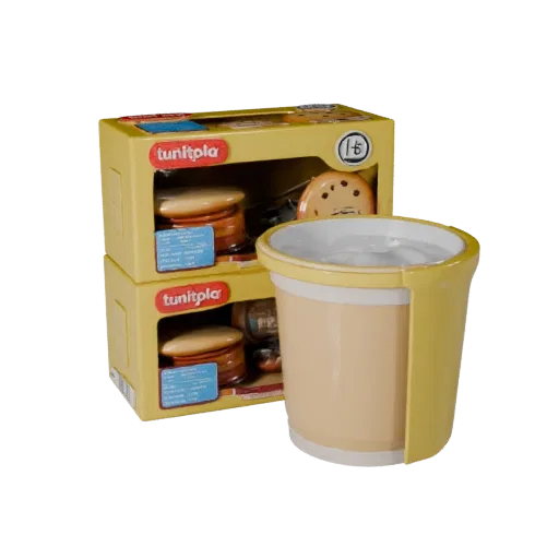 Boxed Cookie Pack 3D model, three-quarter front view, Unity viewport, showing cardboard, package massing.