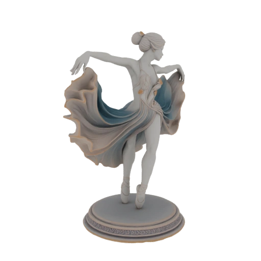 Elegant Ballerina Dancer Statue