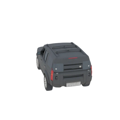 Dark Grey SUV 3D Model