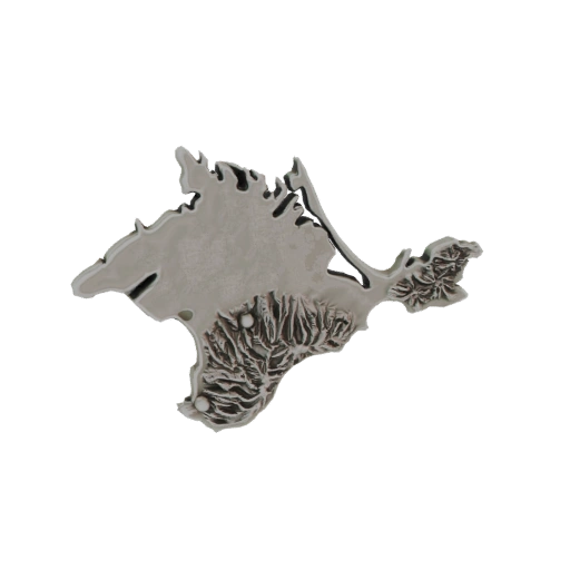 Crimea Peninsula Topographic 3D Model