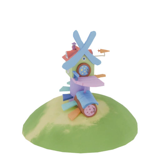 Whimsical Windmill House