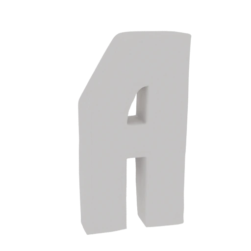 Stylized Letter A 3D Model