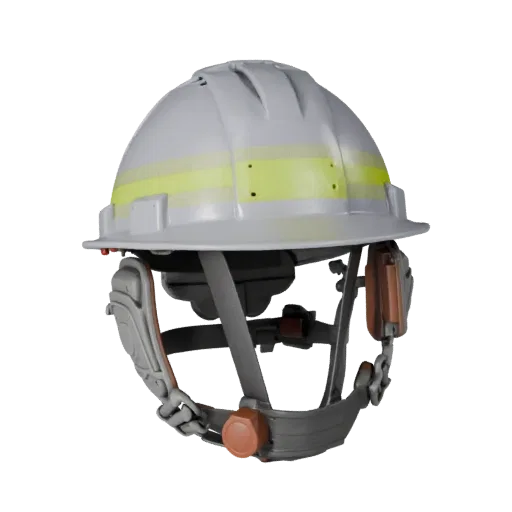 Site Hard Hat Modular 3D model, isometric modular kit view, showing plastic shells, recognizable safety silhouettes.