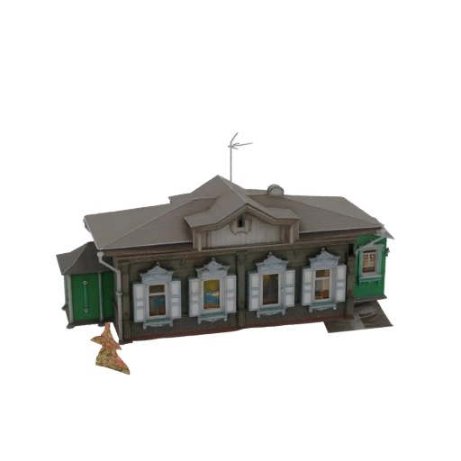 Traditional Russian Wooden House