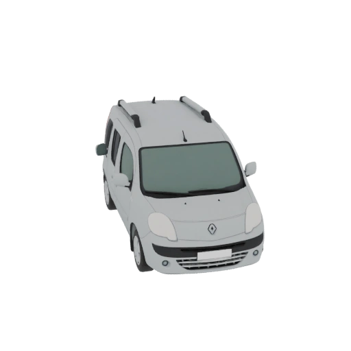 White Renault Kangoo 3D Model