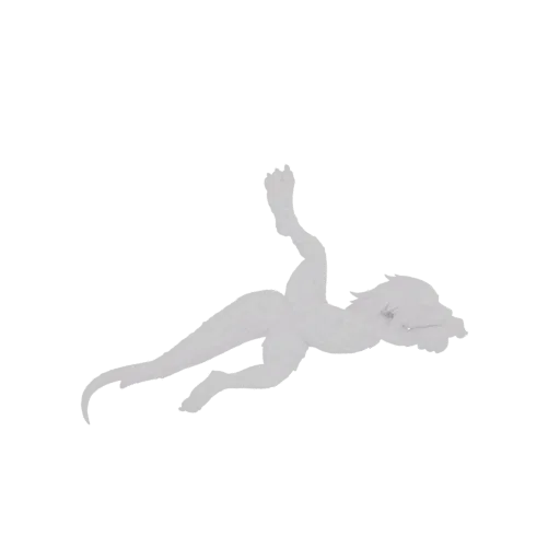 A pixelated, low-poly 3D model of a dragon in a dynamic flight pose against a black background.
