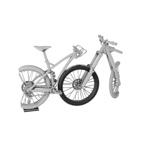 Modelo 3D STL Imprimible de Bicicleta de Montaña para Coleccionables y
