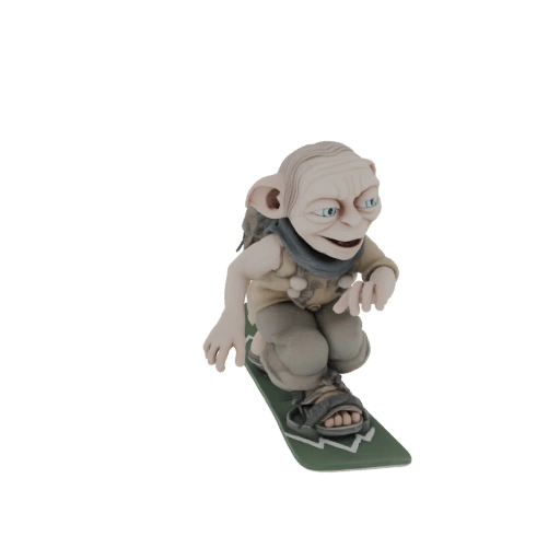 Gollum Snowboarding 3D Model