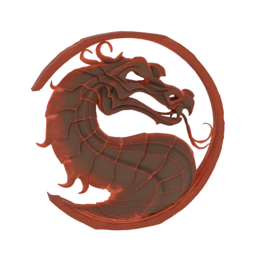 Mortal Kombat Dragon Logo 3D Model
