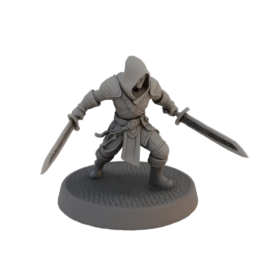 Fantasy Orc Rogue Miniature STL