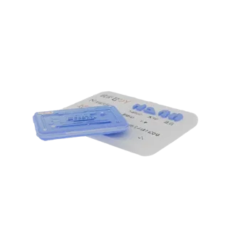 3D-Modell eines Baby-Meilensteins für einen Jungen namens Maxim als blaue Kassette, mit Angabe von Geburtsgewicht, -größe, -d