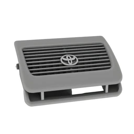 3D model of the right interior air vent deflector for Toyota Harrier MCU15 with Toyota logo