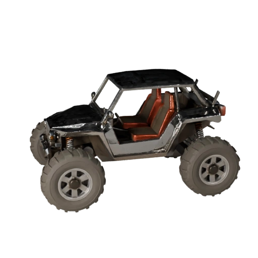 نموذج ثلاثي الأبعاد لدفع رباعي منخفض المضلع لـ Unity & Unreal PBR Asset