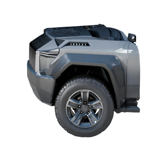 Futuristischer SUV 3D-Modell - Hohe Poly PBR-Asset für Studio