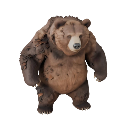 Modello 3D Orso Bruno per Unity - Asset Pronto per il Gioco, FBX | Royalty-Free