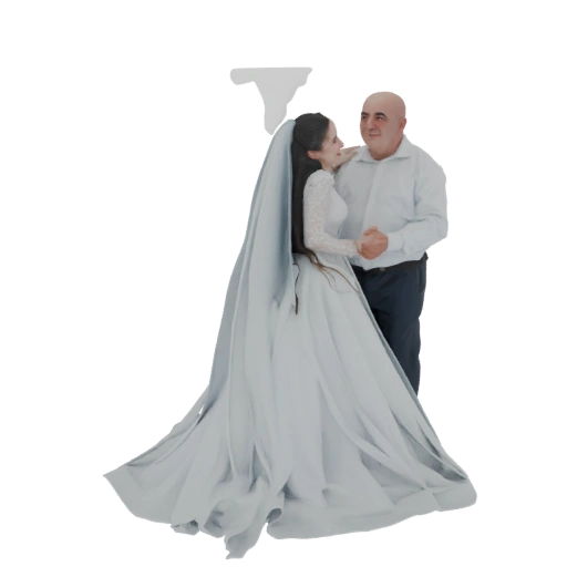 Wedding Couple Dancing 3D Model