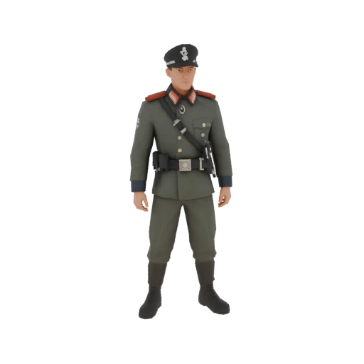 3D Model of a Wehrmacht Officer