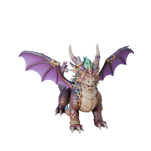 Cartoon Bone Dragon 3D Model - Stylized Asset for Animation