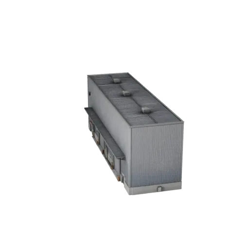 Industrial Warehouse Blender-ready 3D model, Blender studio render view, showing industrial building materials and architectural detail