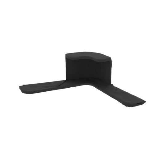 Black Military-Style Cap