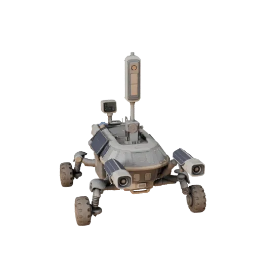 Modèle 3D Prospector, vue trois-quarts avant, viewport Unreal Engine, montrant détails et échelle.