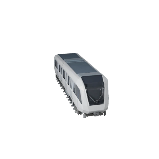 Modèle 3D de Monorail Futuriste Low Poly pour Unity & Unreal