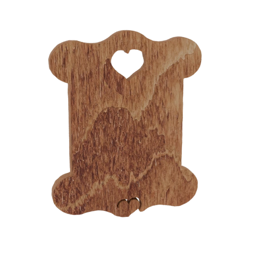 Wooden Heart Bobbin