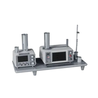 Prototype Scanner Device High Poly 3D model, close-up studio render, showing clean metal, bench-top devices.
