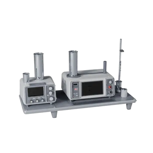 Prototype Scanner Device High Poly 3D model, close-up studio render, showing clean metal, bench-top devices.