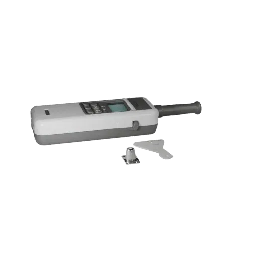 Modèle 3D modulaire de radio portable d'aéroport, vue isométrique du kit modulaire, montrant les boîtiers en plastique, le dé