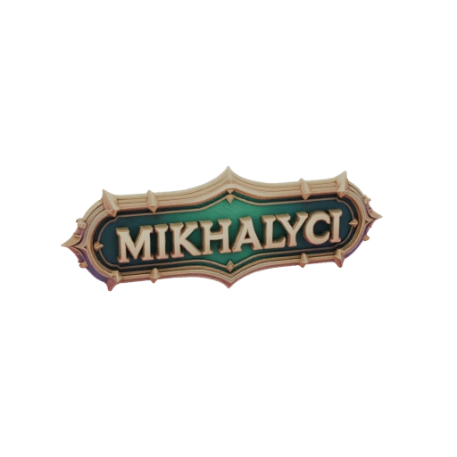 Mikhalyich inscription in carved frame