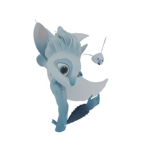 Arctic Fox Spirit 3D Model