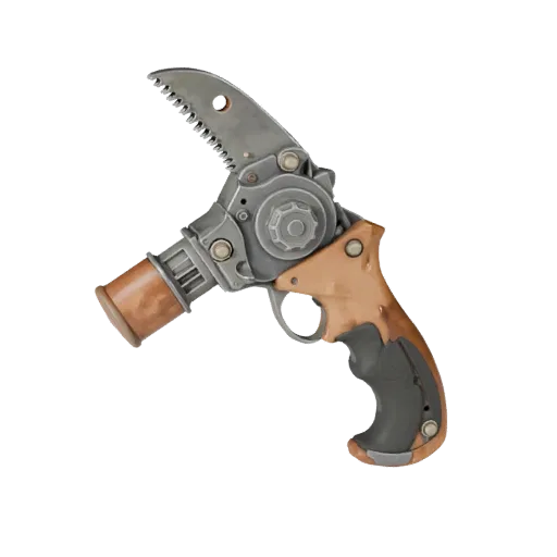 Worn Saw High Poly 3D model, close-up studio render, showing painted metal, functional silhouettes.