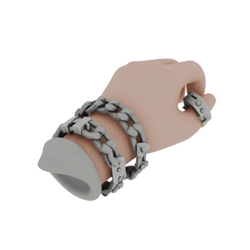 Chain Bracelet print ready 3D model, perspective studio render, showing bracelet form, surface, and scale cues.