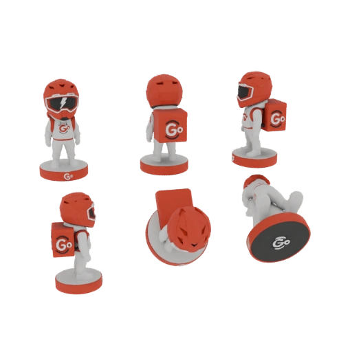 Go Delivery Rider Bobblehead