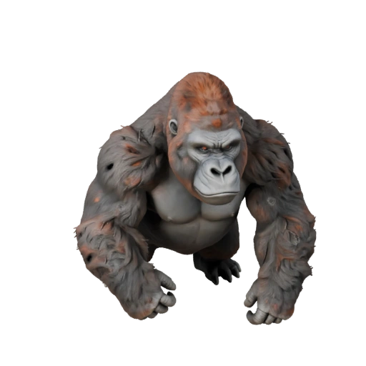Modello 3D Gorilla High Poly - Asset STL Dettagliato per la Stampa