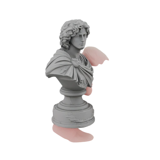 Apollo Bust with Wing Fragments