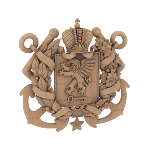 Royal Emblem with Crown and Anchors