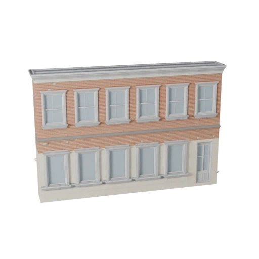 Kit de Fachada Modular de Calle 3D para Blender - Recurso de Render