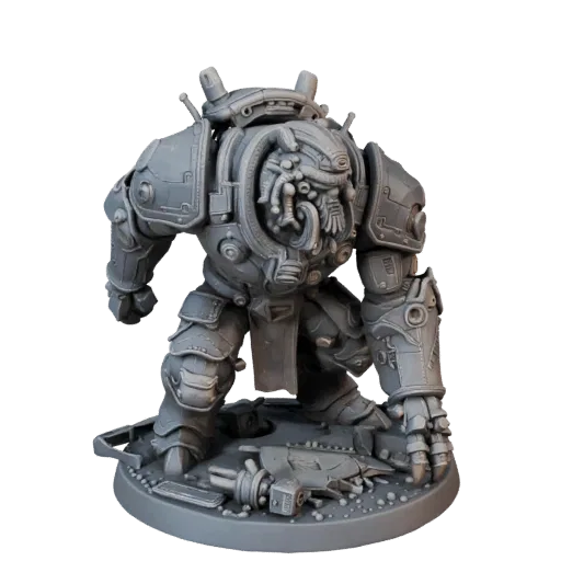 Sci-Fi Beast Miniature realistic 3D model preview showing silhouette, three-quarter scene view, pose and resin detail