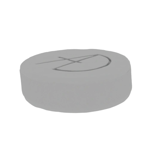 Gray Pill with 'A' Symbol