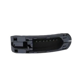 3D model of a dark gray futuristic magazine body with visible internal mechanical components.