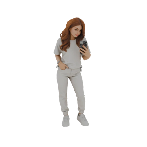Woman in Casual Outfit