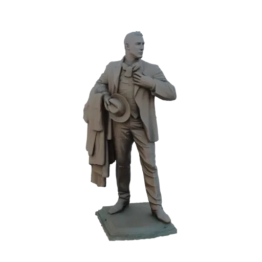 Fedor Chaliapin Statue with Coat and Hat