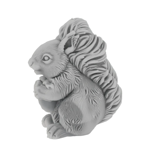 Squirrel with Nut 3D Model