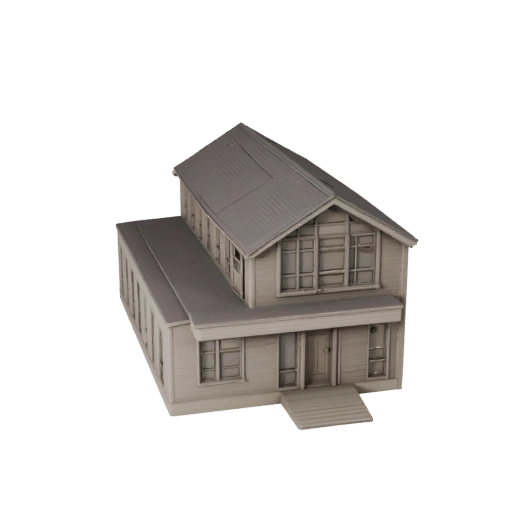 کابین کوهستانی قابل چاپ مدل سه بعدی STL - مقیاس دارایی