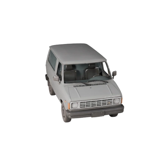 Modello 3D Furgone Utilitario Vintage per Unreal Engine - Gioco