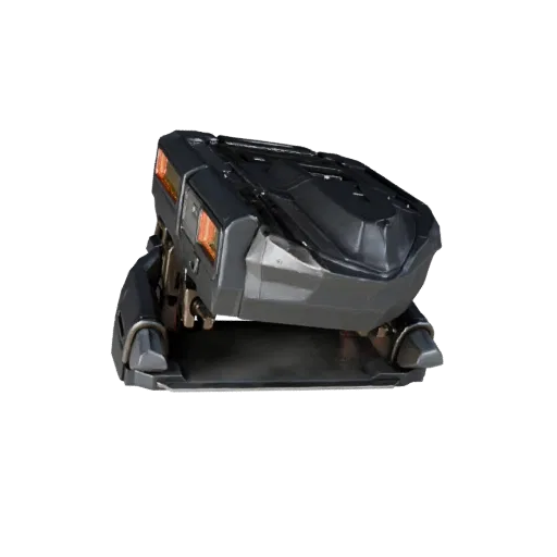 Field Tech Energy Cell High Poly 3D model, close-up studio render, showing emissive strips, strong prop silhouette.
