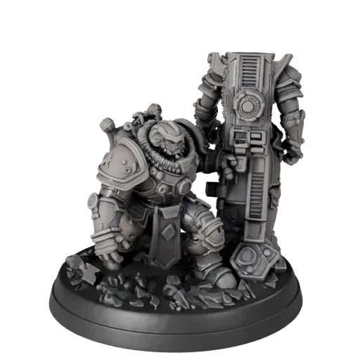Sci-Fi Beast Miniature high poly 3D model preview showing silhouette, studio close-up view, pose and resin detail