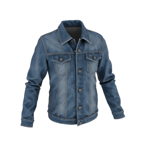 Denim Jacket STL 3D Asset for Print Hobby Builders